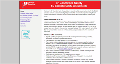 Desktop Screenshot of efchemicalconsulting.co.uk